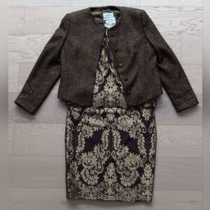 VALENTINO Wool Blazer & Lace Top & Skirt Size 10 or 44